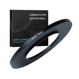 SKYZHENG 49mm to 82mm Step Up Ring Filter Adapter Metal Ring Step Up Rings Adapter Filter Compatible with All 82mm UV,CPL,ND,Lens Hood,Threaded Lens ect (49mm to 82mm)