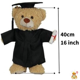 Graduierung Kleid Teddy Outfit Kleidung für 40cm Teddybären und Build-a-Bear