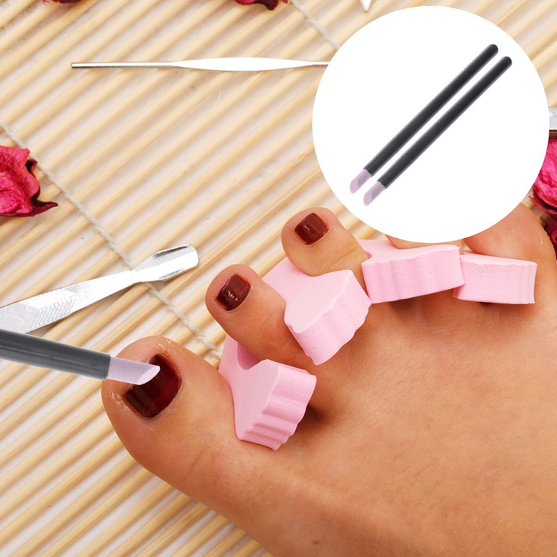 Lurrose 2 pieces cuticle file stone nail buffer and polisher