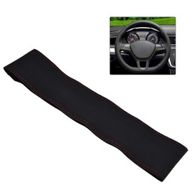 Acouto Cubierta del Volante Cubierta de Volante de Cuero Funda Volante Cuero Cosida con Aguja e Hilo Transpirable y Antideslizante Universal