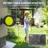 LUCKPRO Retractable Garden Hose Reel - 1/2 inch x 50ft