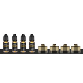 Cocktail Bubble Maker Oil Cartridges, EAEX Compatible, Scented, 4 Pack (Hickory)