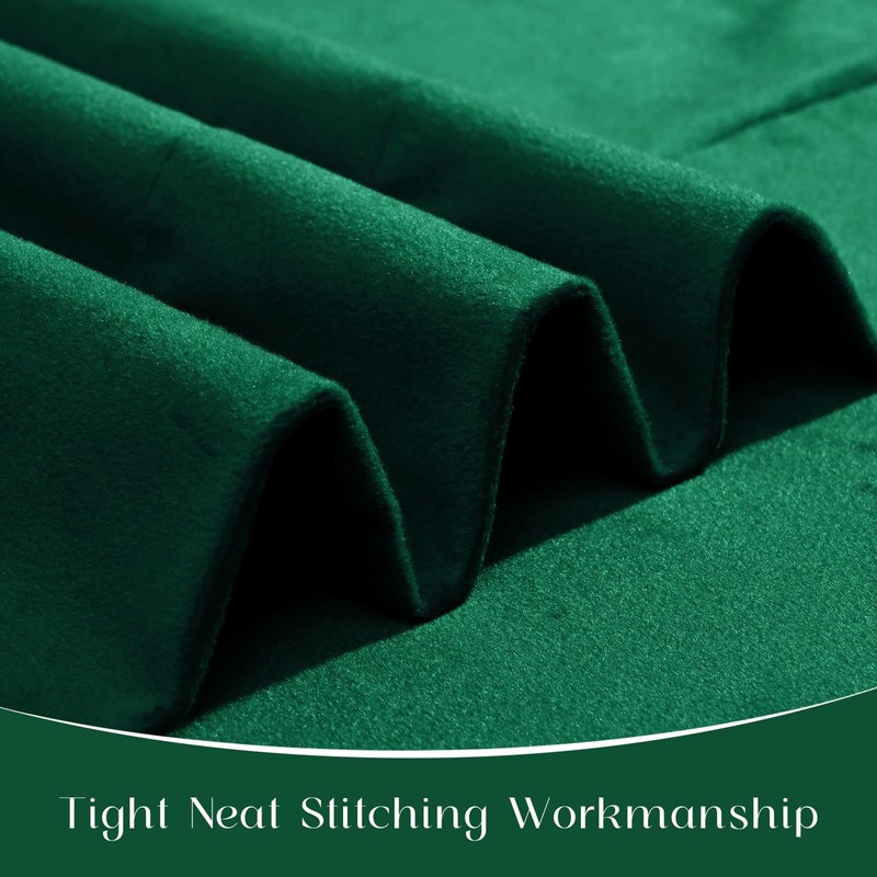 Likiyol Green Velvet Valances for Windows Ruffle Valance Curtains Christmas