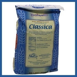POLSELLI Classica, Tipo 00 Double Zero Flour for Pizza, Bread, Pastas, and more, All Natural, European, Unbleached, Unbromated, No Additives, Formulated for a 8+ hour rise, (25 kg) 55 lbs