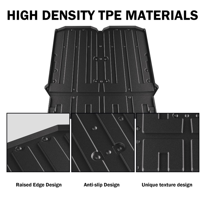 XATVXUTV TPE Bed Mat Liner for Honda Pioneer 700-4 2014-2025,