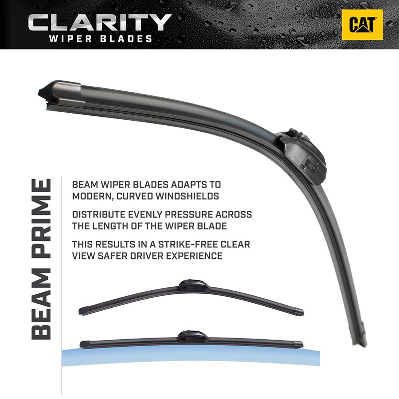Caterpillar Clarity Premium Performance All Season Replacement Windshield Wiper Blades