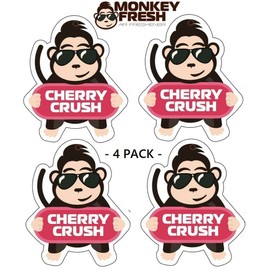 Monkey Fresh Hanging Car Air Fresheners (Cherry Crush)