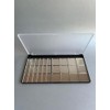 PALETA MAGNÉTICA PROFESIONAL GRANDE VACÍA PARA MAQUILLAJE CON TAPA TRANSLÚCIDA.