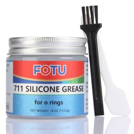 FOTU 711 Silicone Grease: General-Purpose Dielectric Paste & Waterproof High-Temperature Rubber Grease for O-Rings – Multi-Purpose Waterproof Dielectric Solution (4 Oz, 1-Pack)