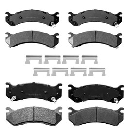 YxpBrake Ceramic Brake Pads Front and Rear Fit for Chevy Silverado 1999-2010 Suburban 2000-2013, Gmc Sierra 1999-2010 Yukon 2000-2013
