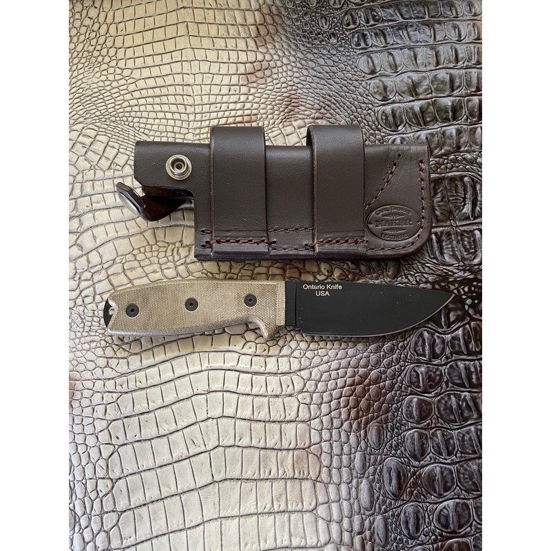 Carl Thomas Leathers Custom Made Horizontal Knife Sheath Made to
