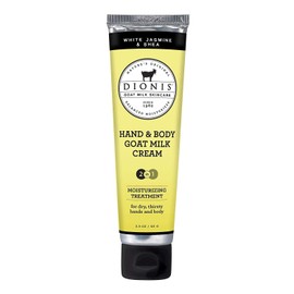 Dionis - Goat Milk Skincare White Jasmine & Shea Scented Hand & Body Cream (3.3 oz) - Made in the USA - Cruelty-free and Paraben-free