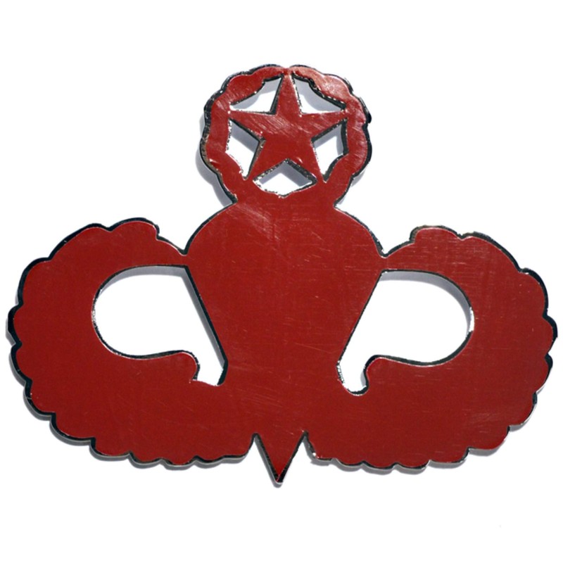 Army Master Parachutist Metal Decal Auto Emblem