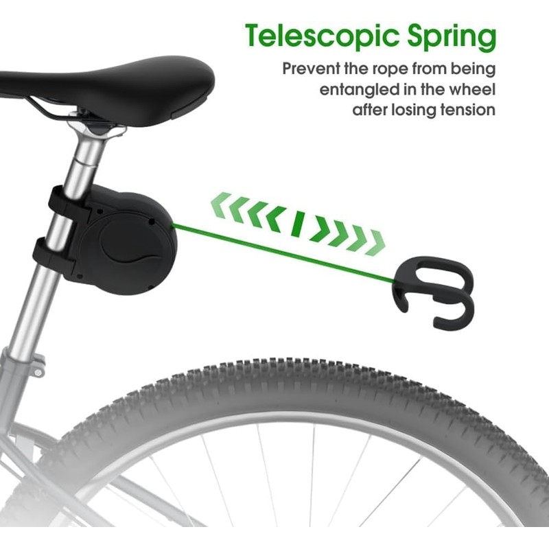 Liyquint Bike Towing System Rope for Parent Kid Towing Strap,Outdoor
