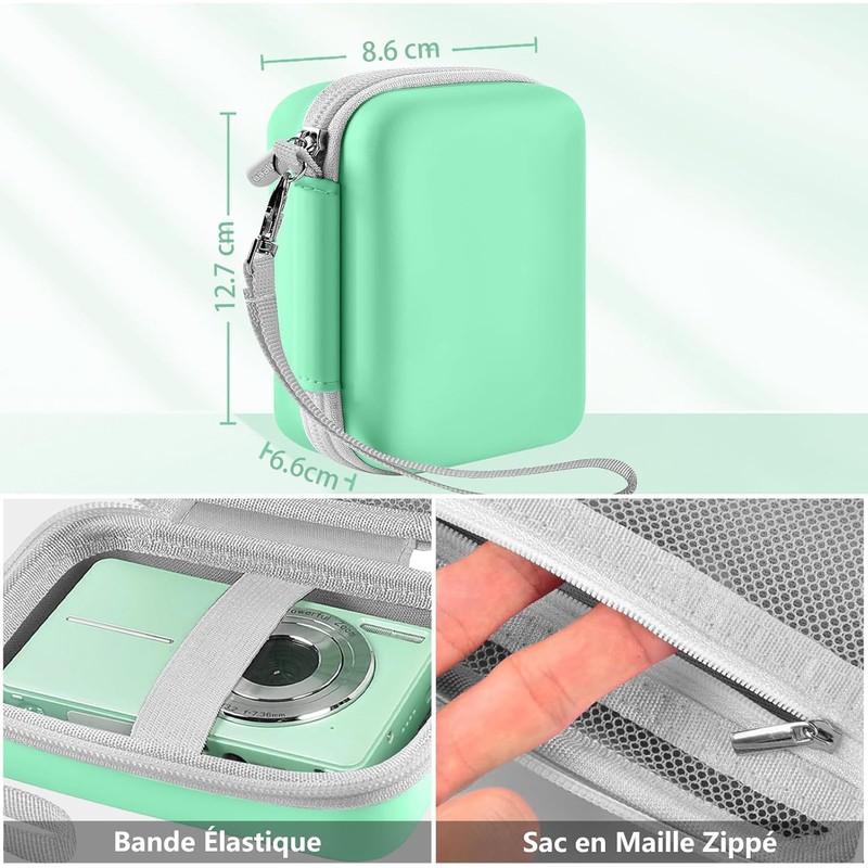 Leayjeen SY Digital Camera Case, Green, Protective Case for Digital