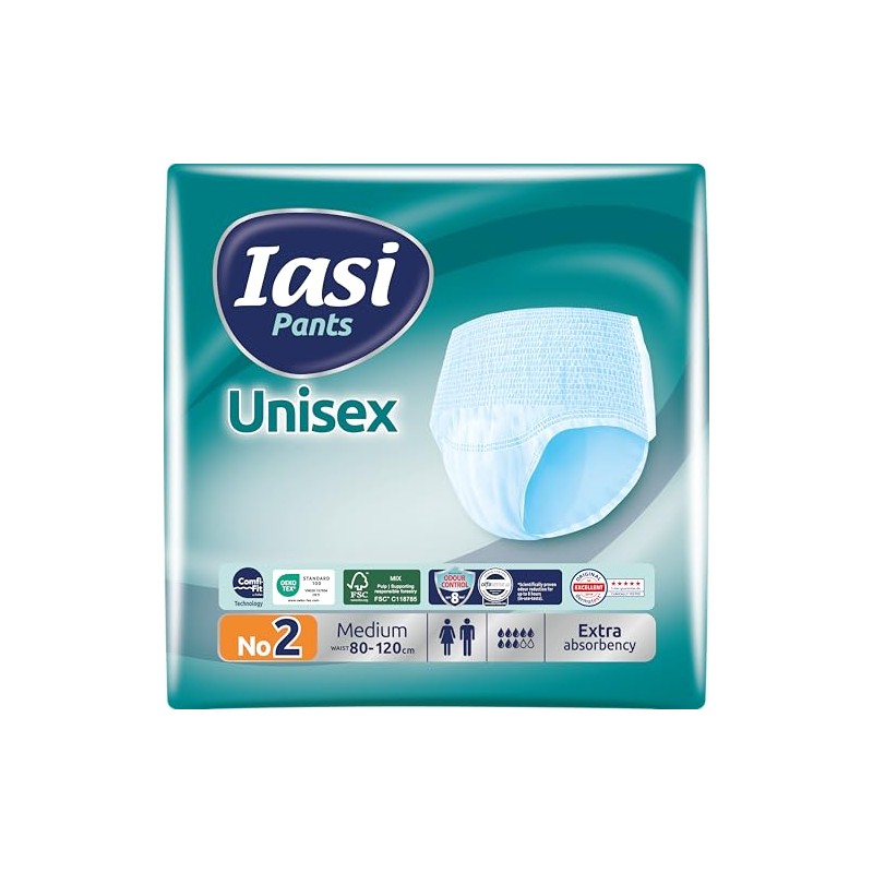 IASI Pack de 14 pantalones desechables unisex de alta protección,