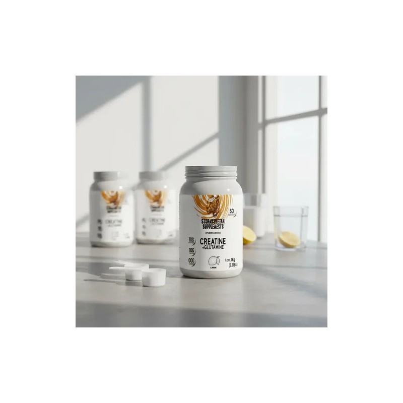 Suplemento Creatina + Glutamina 1 Kg Stormcheetah Sabores