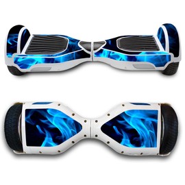UUShop Protective Vinyl Skin Decal for Self Balancing Scooter Board mini hover 2 wheel x1 razor wrap cover sticker Blue Flame
