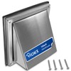 VIOKS 100 Exhaust Air Flaps, Stainless Steel, Round Extractor Flap,