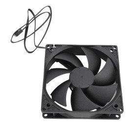 PC Case Fan 100mm Case Cooler Fan, 4pin PWM Silent Computer Fan with Double Ball Bearings Included, up to 1800RPM Cooling Fan