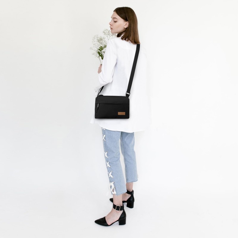 Kememo Crossbody Bags for Women Multi-Pocket Shoulder Bag Nylon Messenger