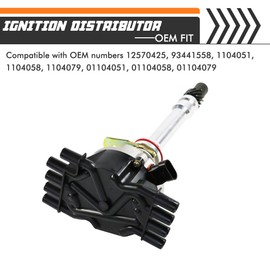 Complete Ignition Distributor Replacement For GMC Vortec C1500 C2500 C3500 K1500 K2500 K3500 1996 1997 1998 1999 2000 2001 2002 V8 5.0L 5.7L Relpaces # 93441558