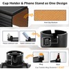 GHKINMAL Couch Cup Holder Tray, 3 in 1 Large Couch