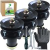POSEAGLE 3 Pack Pre-Greased 539131898 Spindle with 532153535 Pulley Replaces