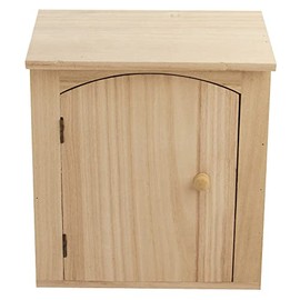 RAYHER Wooden Key Box, Wood-Coloured, 18 x 5 x 22 cm