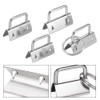 40Pcs 1 Inch Key Fob Hardware,Iron Tail Clip with Split