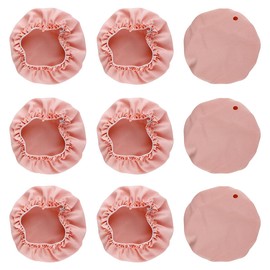 Thyonta 10 Pcs Anti Spike Drink Cover - Portable Secure Anti-Dust Nighttime Drink Cover Anti-Tampering Cup Lid Hair Tie Set with Straw Hole (Multicolor)