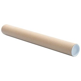 VEPATIM 3 Postal Tubes Round 76 x 610 mm Brown with Lid Format A2 A1