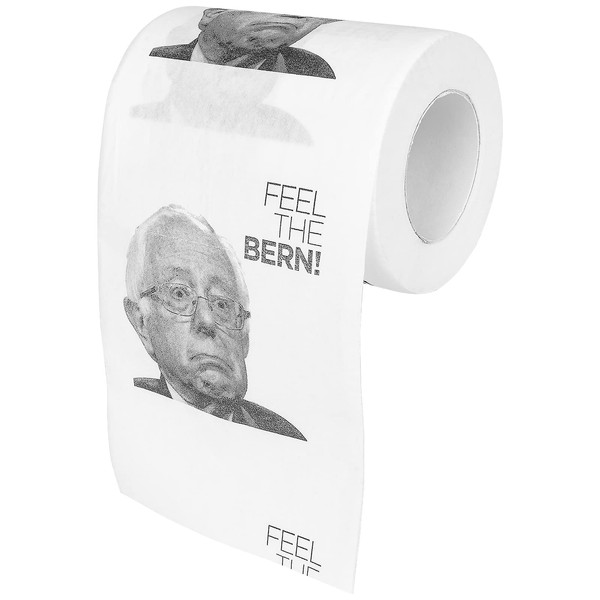 Democrat Novelty Toilet Paper for White Elephant & More - Political Gifts for Republicans - Custom Printed Toilet Paper - Toilet Paper Humor - Gag Toilet Paper - Democrat Bernie Sanders Toilet Paper