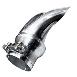 Northeastern Exhaust | 3" ID x 12" Long Polish Stainless Steel Diffuser Exhaust Tip | Automotive Replacement Part