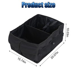 ZIMISI Car Trunk Organizer, Waterproof Oxford Cloth Cargo Storage Box, Multifunctional Large Capacity Foldable Luggage Bag, Car Storage Accessories for Cars, Vehicles, SUVs, Trucks