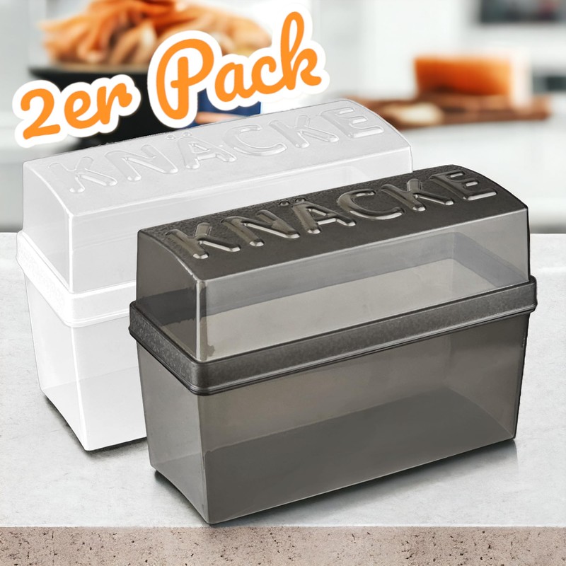 My-goodbuy24 Crispbread Box Crispbread Box with Lid - Bread Box