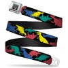Buckle-Down Unisex Seat Belt Dinosaur Regular Belt, Multicoloured, L, multicoloured