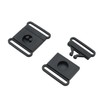 TAODAN 20PCS Badge ID Strap Thin Pull Buckle 25mm Plastic