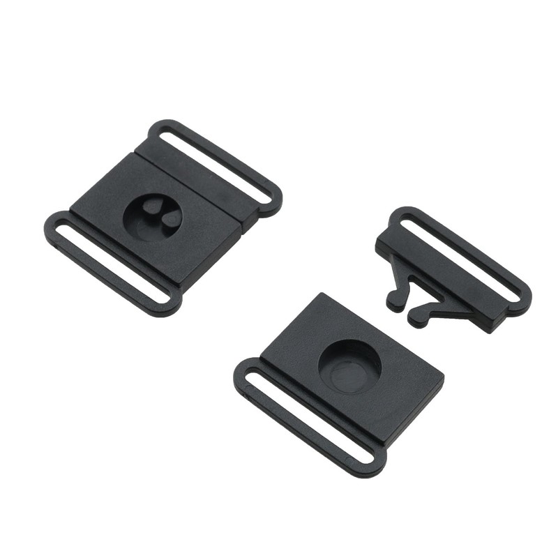 TAODAN 20PCS Badge ID Strap Thin Pull Buckle 25mm Plastic