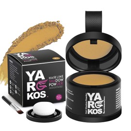 Yargkos Invisible Roots Powder, Instant Effect Hairline Powder, Women Waterproof Concealer for Hair Thickening, Men's Hair Cover for Root, Concealing Bald Grey Thin Spots, 11 Medium Blonde