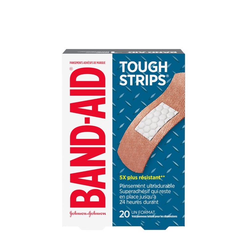 Band-Aid Brand Tough Strips Adhesive Bandage for Minor Cuts &