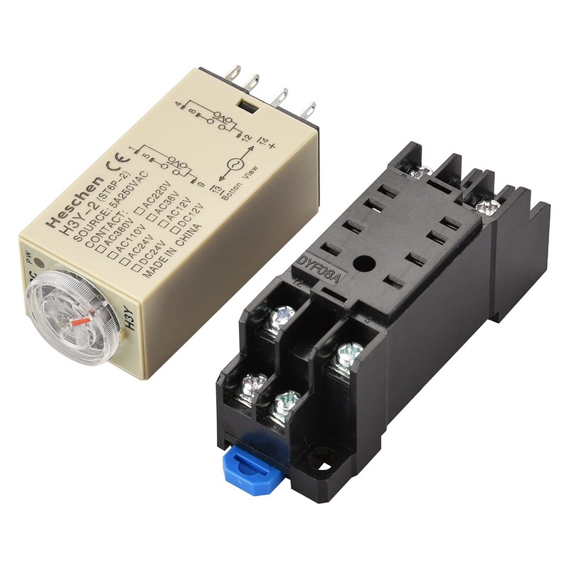 Heschen Timer Delay Relay H3Y-2 12VDC 0-10 Minute 250VAC 5A