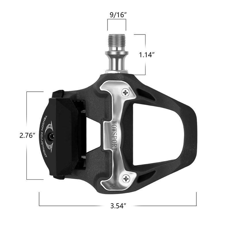 WOWSPORT SPD SL Road Bike Pedals with Cleat,Compatible with Shimano