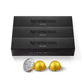Nespresso Capsules VertuoLine, Solelio,Mild Roast Coffee, 30 Count Coffee Pods