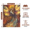 124 Pages 9.4 * 8.3 Inch Scrapbook Photo Album,Retro Style