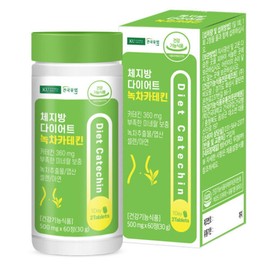 Konkuk Dairy Body Fat Diet Green Tea Catechin 500mg x 60 tablets (1 month supply) / 건국유업 체지방 다이어트 녹차카테킨 500mg x 60정 (1개월분)