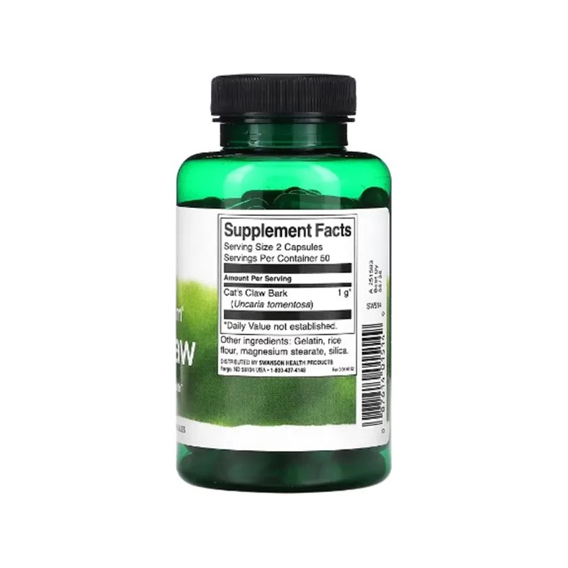 Uña De Gato Espectro Completo 100 Cap 500mg