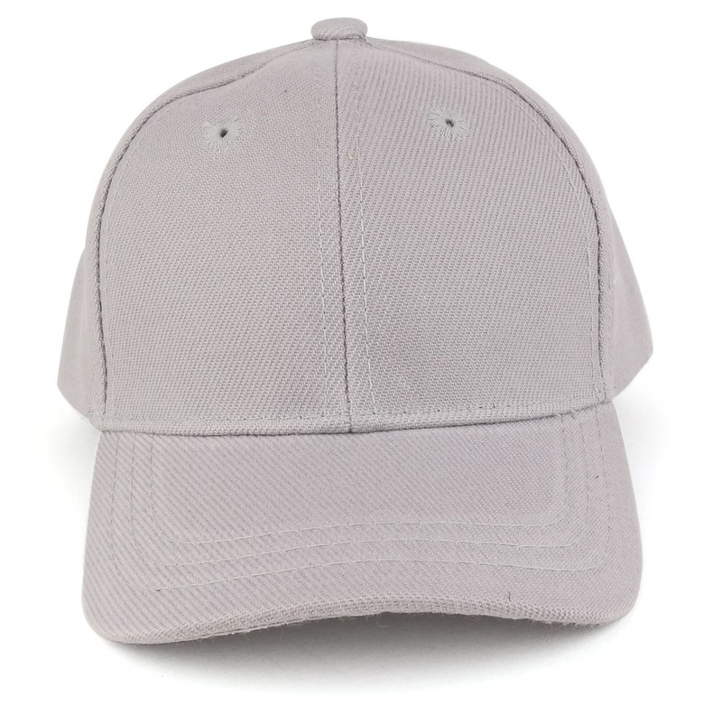 Plain Infants Tamaño Structured gorra de béisbol ajustable, gris