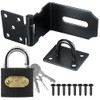 Litensh 4 Inch 90° Right Angle Stainless Steel Door Locks