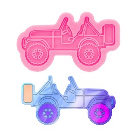 Car Resin Silicone Mold Badge Reel Mold Epoxy Resin Casting Mold for Jewelry and Pendant Making Phone Grip and Keychain Resin Mold DIY Crafts Making